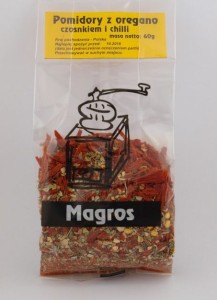 Suszone pomidory z oregano, czosnkiem i chilii - Magros